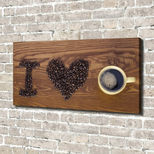Foto obraz na plátně I love coffee oc-77959607
