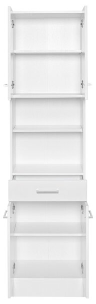 VYSOKÁ SKŘÍŇ, bílá, bílá, 50/190/35 cm Held - Koupelnové série, Online Only