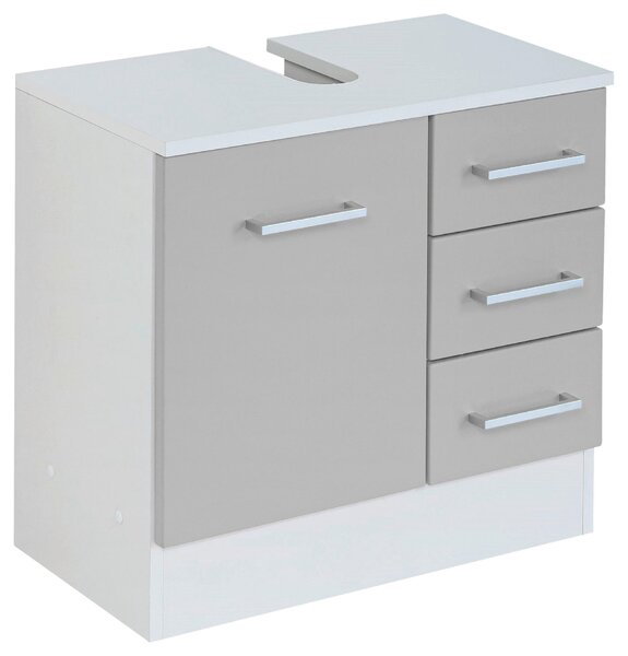 SKŘÍŇKA POD UMYVADLO, světle šedá, bílá, 60/54/35 cm Held - Koupelnové série, Online Only