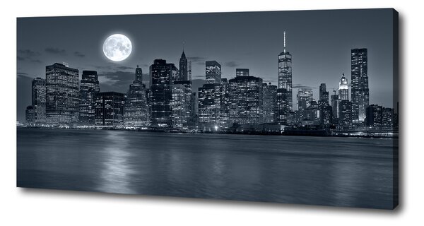 Foto obraz na plátně do obýváku New York noc oc-78010897