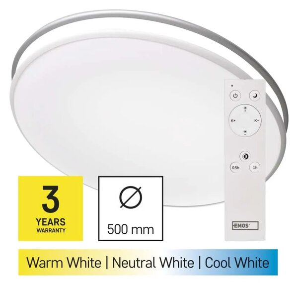 Emos lighting LED přisazené svítidlo ALVI, kruhové 36W, stmív. se změnou CCT 1539084003