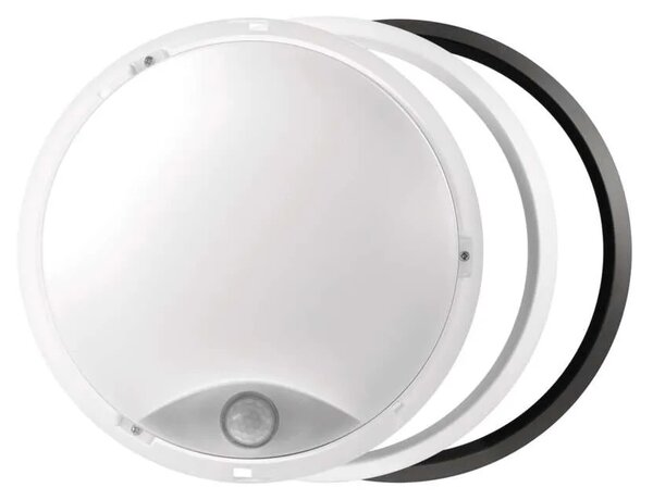 Emos lighting LED přisazené svítidlo ZURI s pohyb. čidl., kruhové č/b 14W n.b., IP54 1539072240