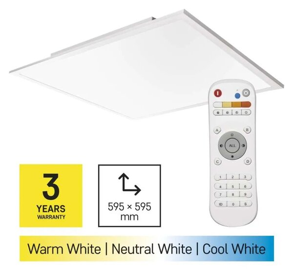 Emos lighting LED přisazené svítidlo RIVI, čtvercové 40W, stmív. se změnou CCT 1544103603