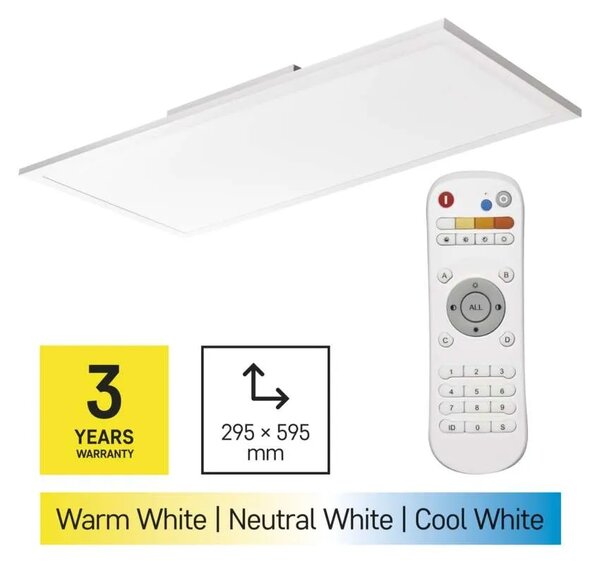 Emos lighting LED přisazené svítidlo RIVI, obdélníkové 25W, stmív. se změnou CCT 1544102400