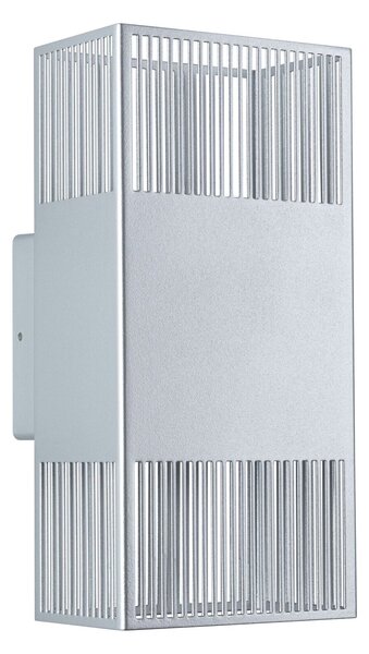 PAULMANN LED nástěnné svítidlo Tharin IP44 3000K 120x250mm 2x3,7W stříbrná