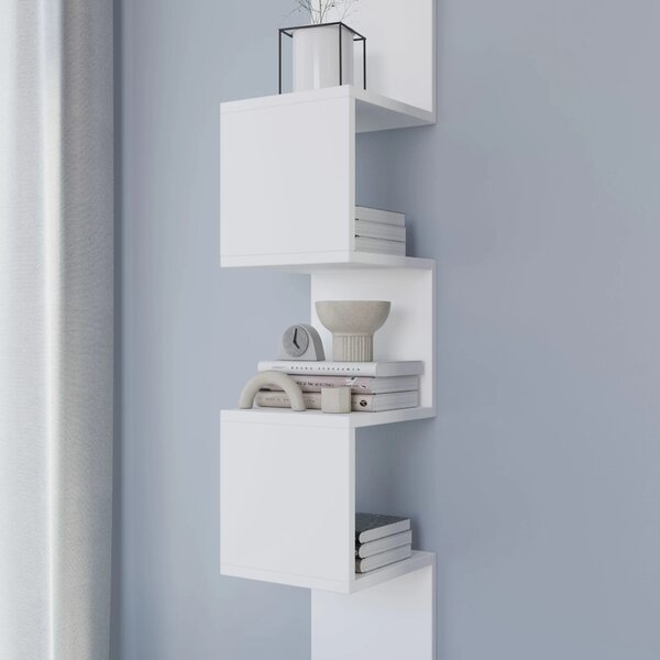 Designová závěsná police GALATEA - bílá