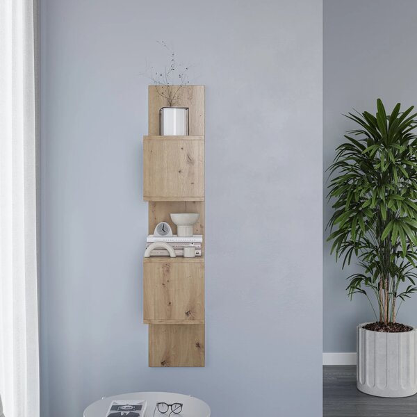 Designová závěsná police GALATEA - dub artisan