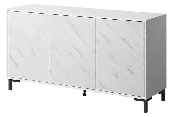Skříňka Sopeleto 3D 150, Barva: bílá/bílý mramor 5903211157271