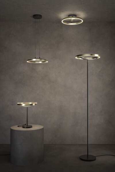 PAULMANN LED stolní lampa 3-krokové-stmívatelné Melira 2700K 10W černá mat/zlatá