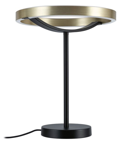 PAULMANN LED stolní lampa 3-krokové-stmívatelné Melira 2700K 10W černá mat/zlatá