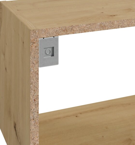 Designový regál do obýváku SEVERUS - dub artisan