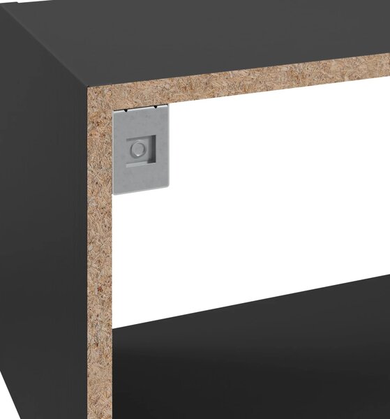 Designový regál do obýváku SEVERUS - černý