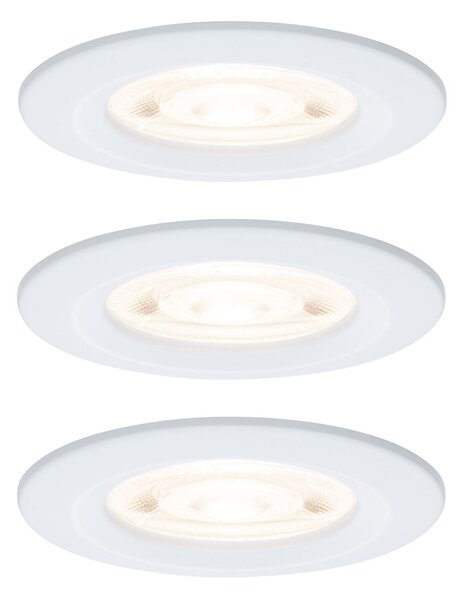 PAULMANN LED vestavné svítidlo Nova GU10 Flat nevýklopné IP44 3x4,9W 230V 2700K bílá mat