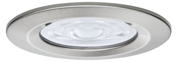 PAULMANN LED vestavné svítidlo Nova GU10 Flat nevýklopné IP44 3x4,9W 230V 2700K kov kartáčovaný
