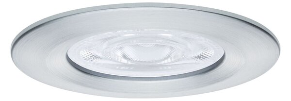 PAULMANN LED vestavné svítidlo Nova GU10 Flat nevýklopné IP44 3x4,9W 230V 2700K hliník broušený