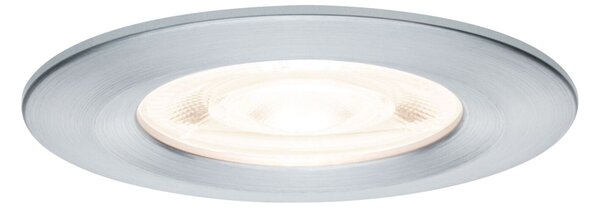 PAULMANN LED vestavné svítidlo Nova GU10 Flat nevýklopné IP44 3x4,9W 230V 2700K hliník broušený