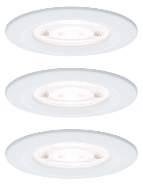 PAULMANN LED vestavné svítidlo Nova GU10 Flat nevýklopné IP44 3x4,9W 230V 4000K bílá mat