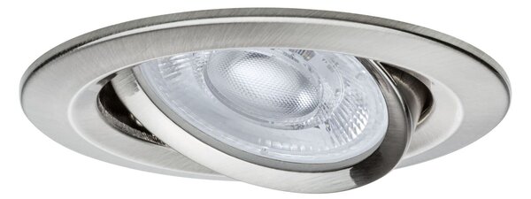 PAULMANN LED vestavné svítidlo Nova GU10 Flat výklopné 3x4,9W 230V 2700K kov kartáčovaný
