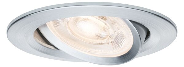 PAULMANN LED vestavné svítidlo Nova GU10 Flat výklopné 3x4,9W 230V 2700K hliník broušený