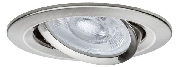 PAULMANN LED vestavné svítidlo Nova GU10 Flat výklopné 4,9W 230V 2700K kov kartáčovaný