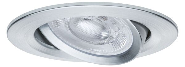 PAULMANN LED vestavné svítidlo Nova GU10 Flat výklopné 3x4,9W 230V 2700K hliník broušený