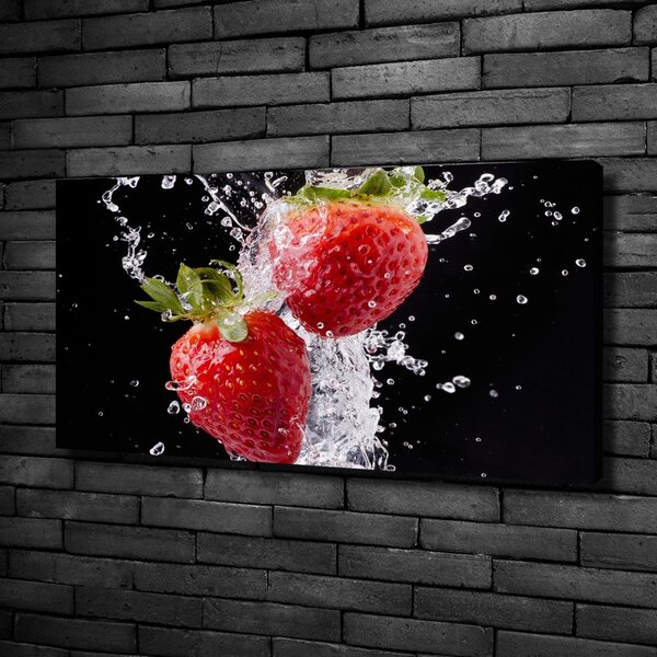 Foto obraz canvas Jahody a voda oc-79386488