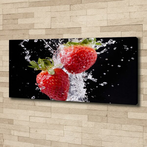 Foto obraz canvas Jahody a voda oc-79386488