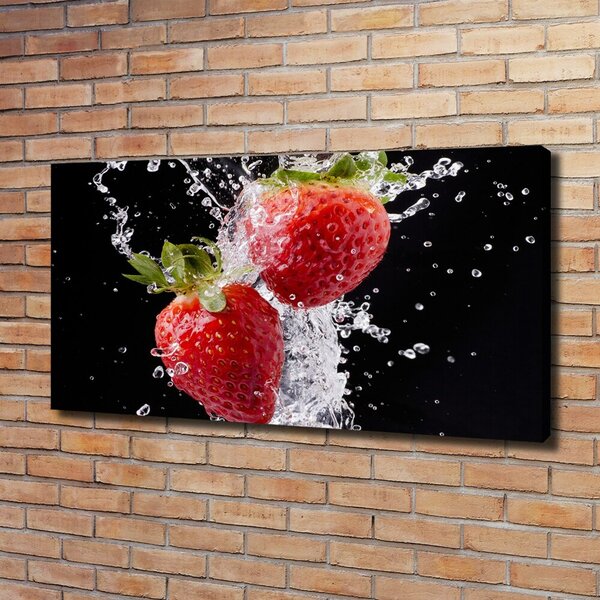 Foto obraz canvas Jahody a voda oc-79386488