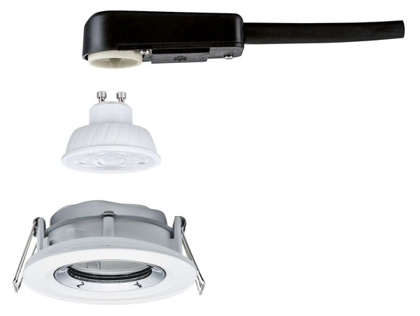 PAULMANN LED vestavné svítidlo Nova Plus GU10 Flat IP65 93mm 4,9W 230V stmívatelné 4000K bílá mat/chrom