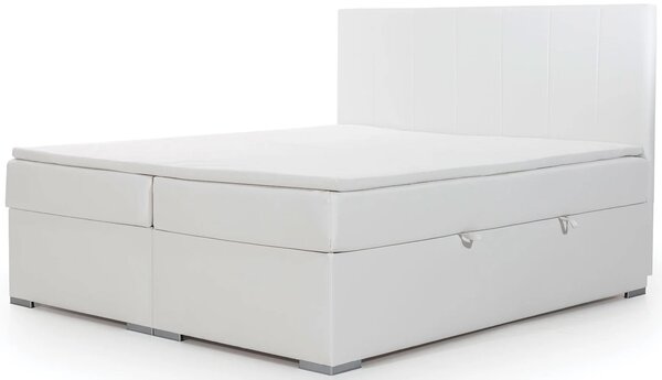 Boxspringová postel 140x200 BAVARIA - bílá