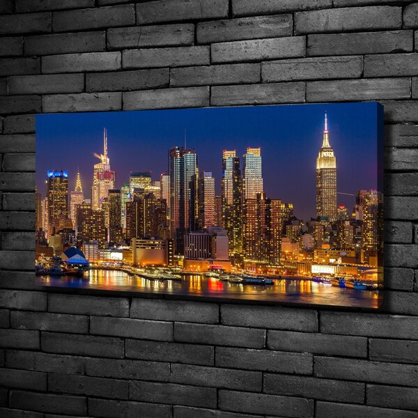 Foto obraz na plátně Manhattan noc oc-79599007