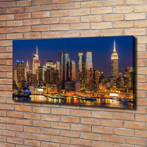 Foto obraz na plátně Manhattan noc oc-79599007