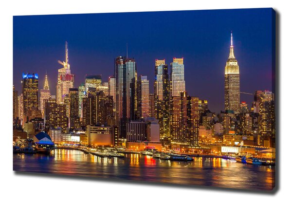 Foto obraz na plátně Manhattan noc oc-79599007