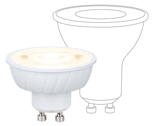 PAULMANN Standard 230V LED reflektor GU10 Flat 37mm 3x4,9W 2700K stmívatelné krokově bílá