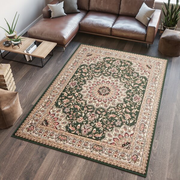 Makro Abra Klasický kusový koberec ATLAS F740A zelený Rozměr: 80x150 cm