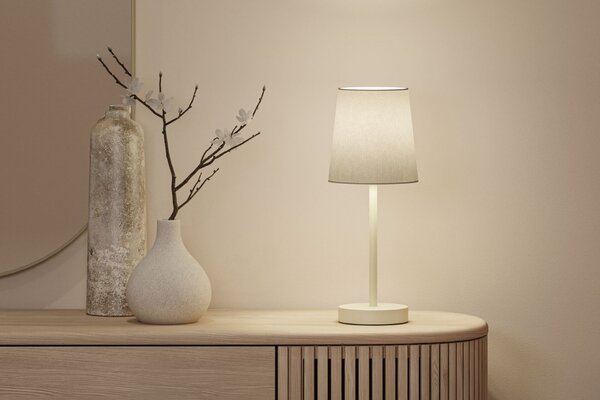 PAULMANN Stolní lampa Stellan II E27 max. 20W krémová kov/látka