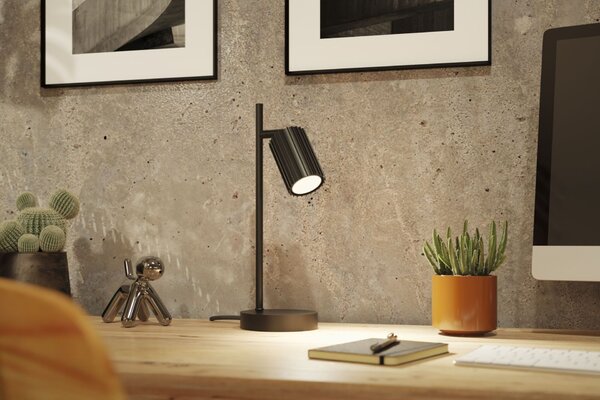PAULMANN Stolní lampa Lirena GU10 max. 7W černá mat kov