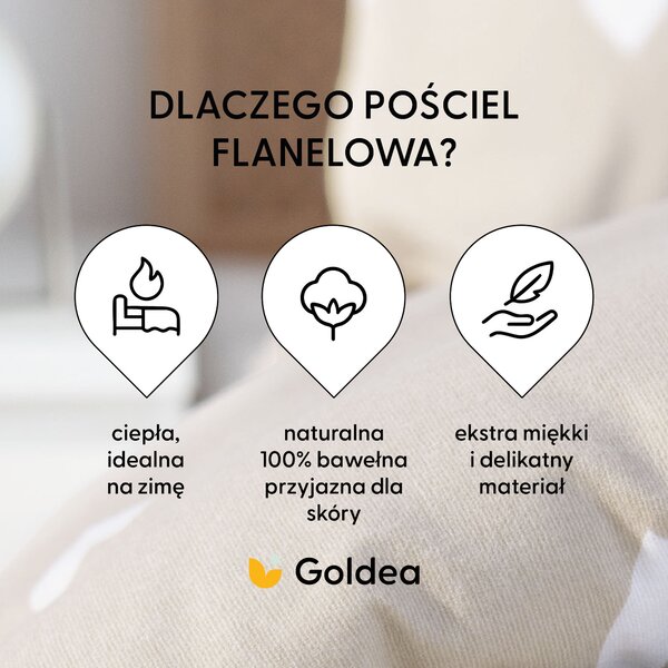 Flanelové povlečení - Srdíčka na latte