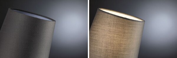 PAULMANN Stolní lampa Stellan II E27 max. 20W šedá kov/látka