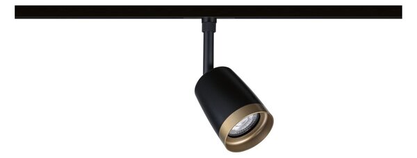 PAULMANN URail lištový spot Cover spot GU10 max. 10W 230V černá mat/zlatá mat