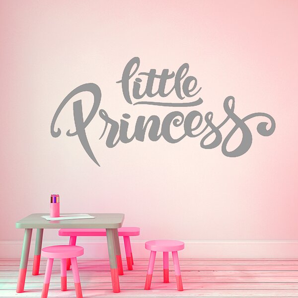 Živá Zeď Samolepka Nápis Little princess Barva: černá