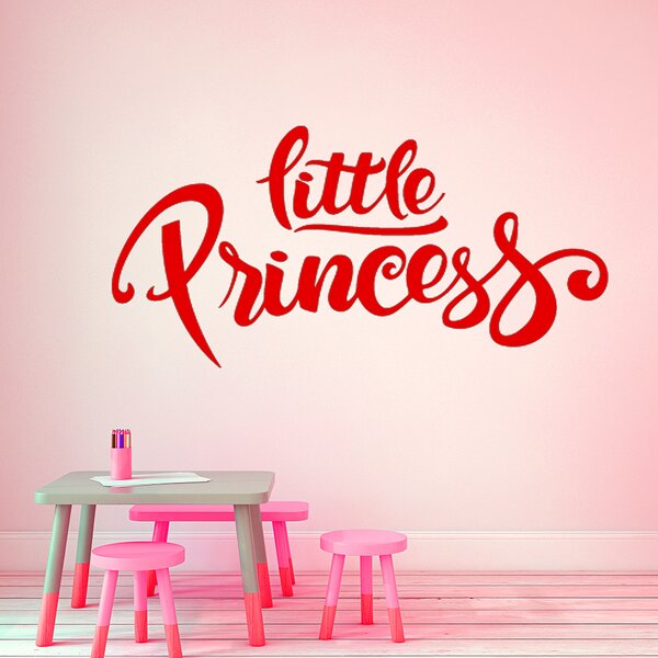 Živá Zeď Samolepka Nápis Little princess Barva: černá
