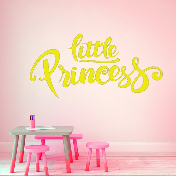 Živá Zeď Samolepka Nápis Little princess Barva: černá