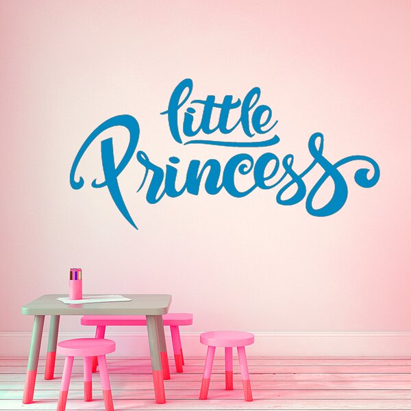 Živá Zeď Samolepka Nápis Little princess Barva: černá