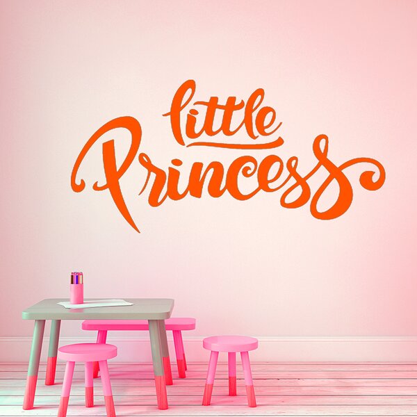 Živá Zeď Samolepka Nápis Little princess Barva: černá