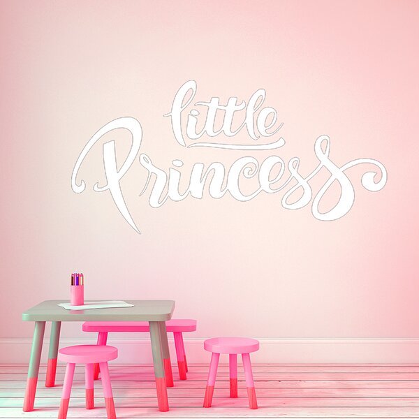 Živá Zeď Samolepka Nápis Little princess Barva: černá
