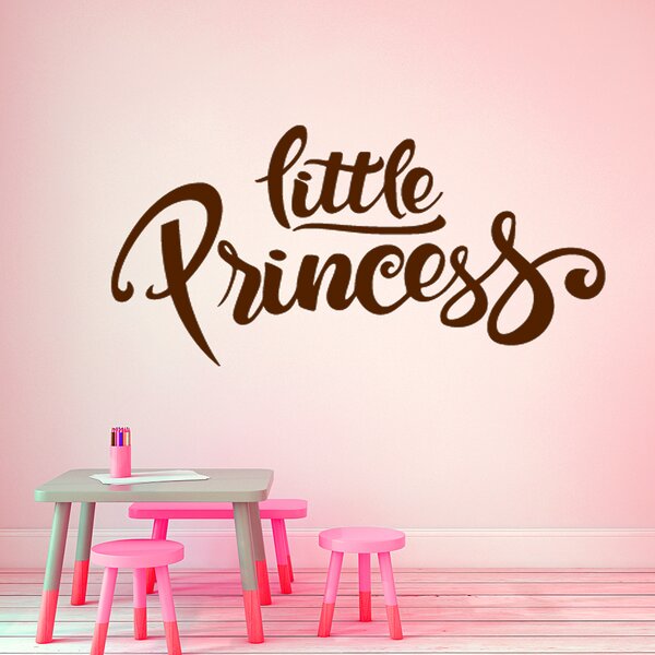 Živá Zeď Samolepka Nápis Little princess Barva: černá