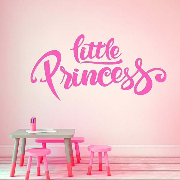 Živá Zeď Samolepka Nápis Little princess Barva: černá