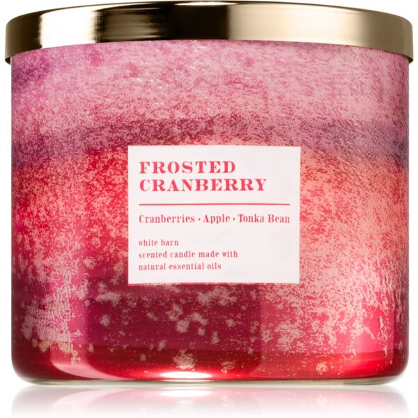Bath & Body Works Frosted Cranberry vonná svíčka 411 g