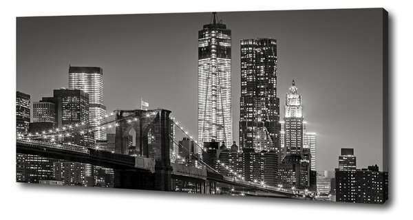 Foto-obraz canvas do obýváku Manhattan noc oc-80201482